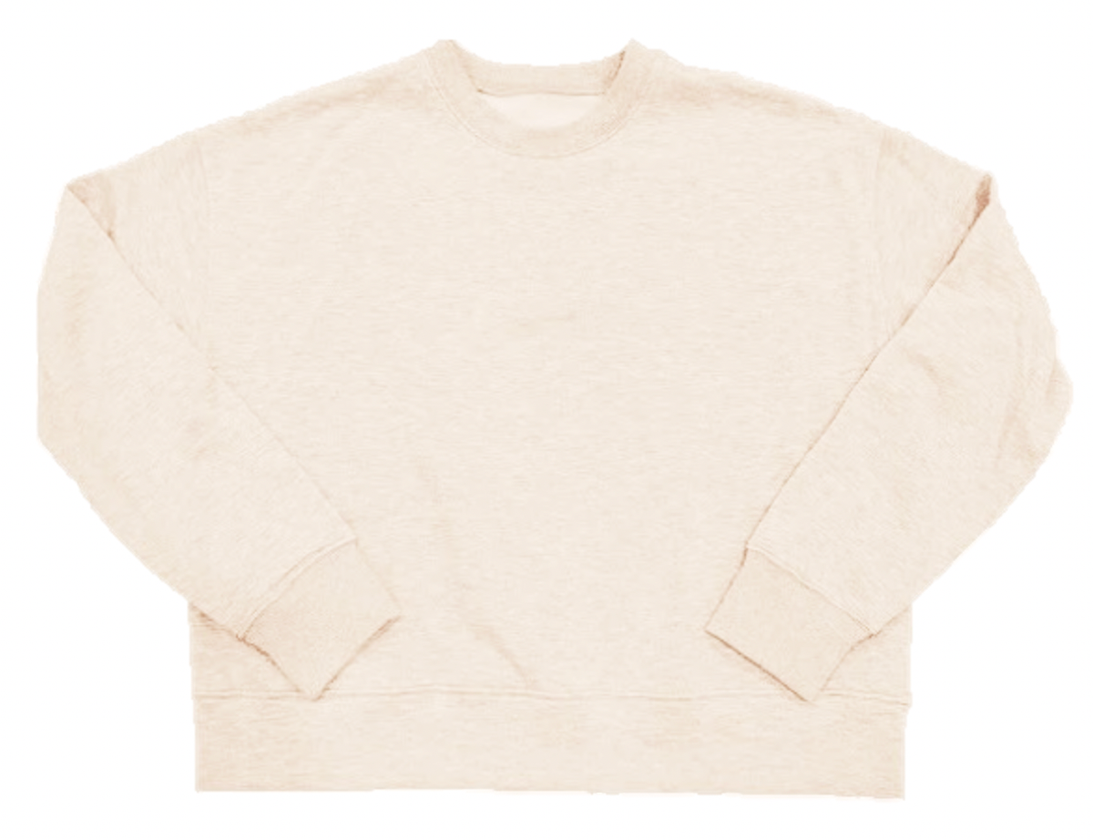 SUZETTE Cloud Crew Neck Sweatshirt IN SUGAR