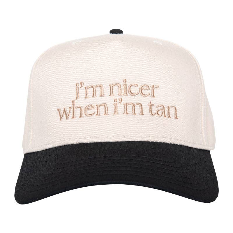 I'm Nicer When I'm Tan Two-Toned Vintage Hats