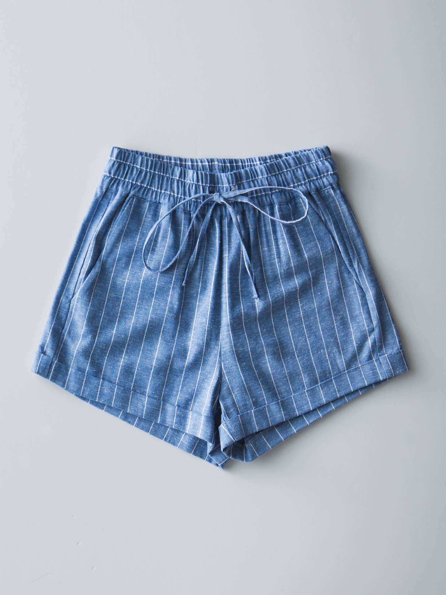 Relaxed Fit Linen Blend Shorts