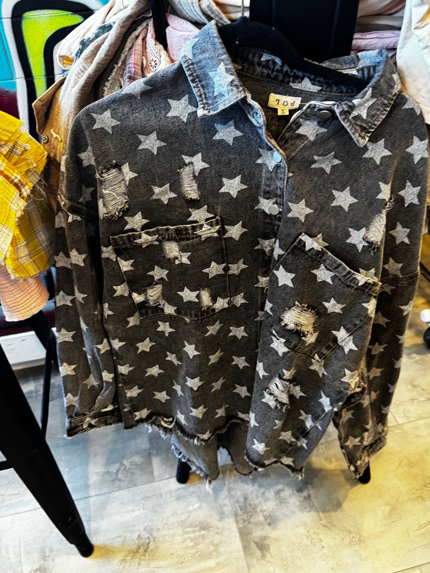 STAR DISTRESSED SHACKET