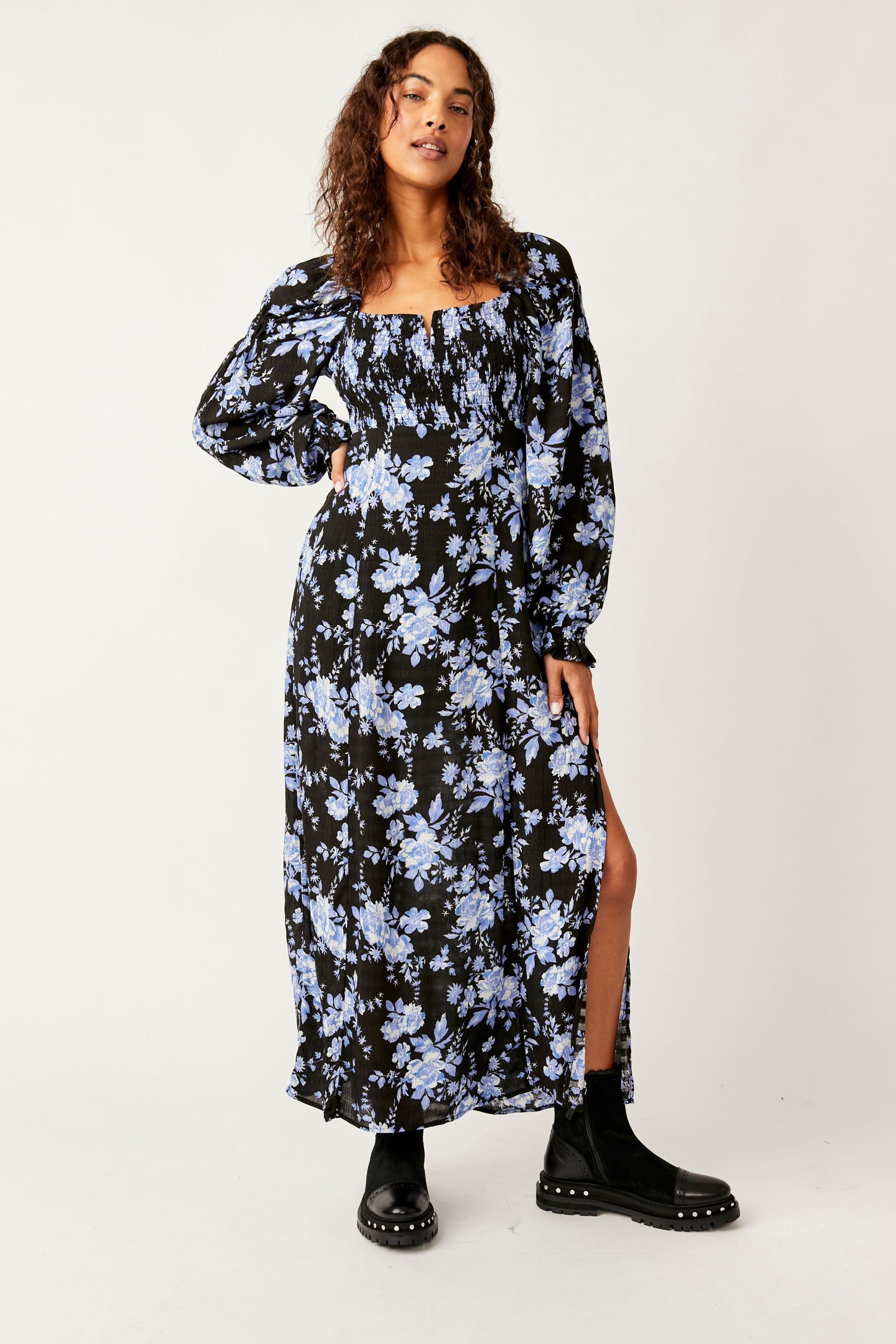 free people jaymes midi dress FREE PEOPLE JAYMES MIDI IN BLACK COMBO