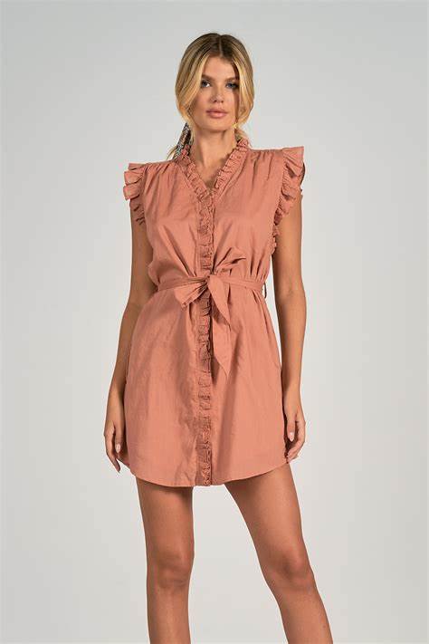 elan denim dress Elan Denim 3/4 Sleeve Dress Denim Wash / Medium