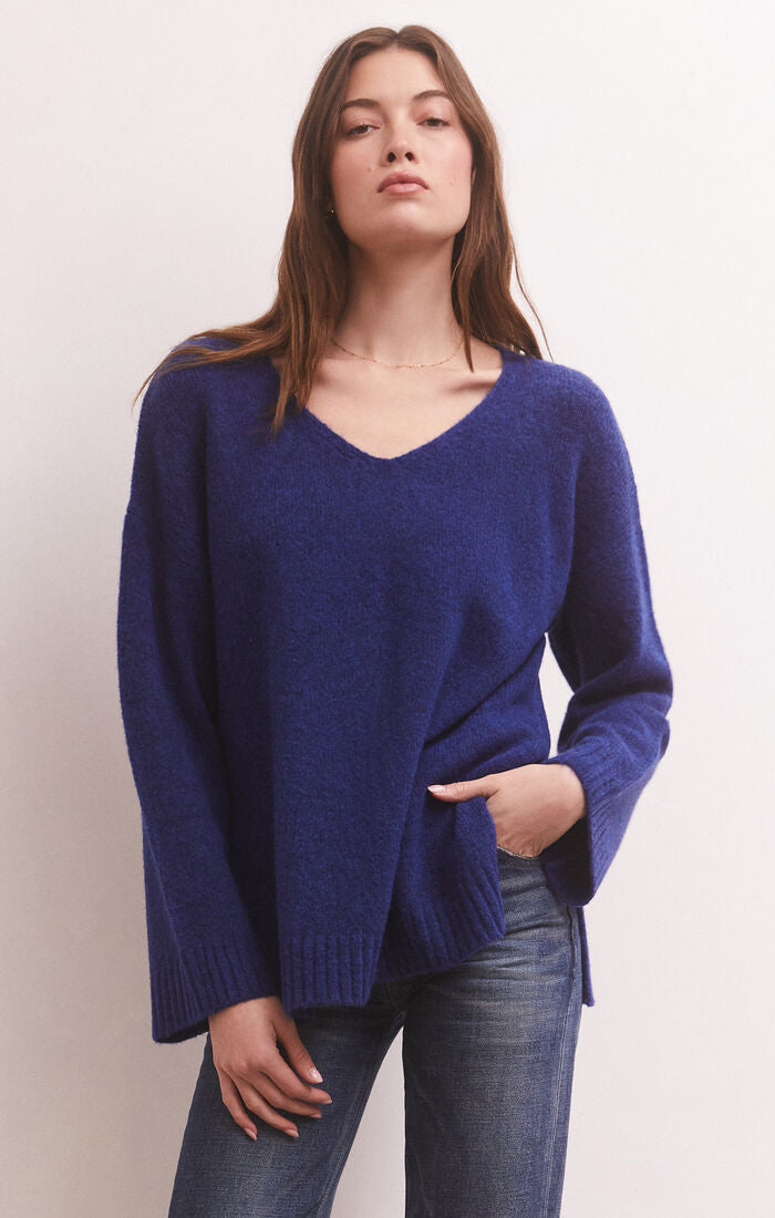 Z SUPPLY Modern Sweater IN SPACE BLUE