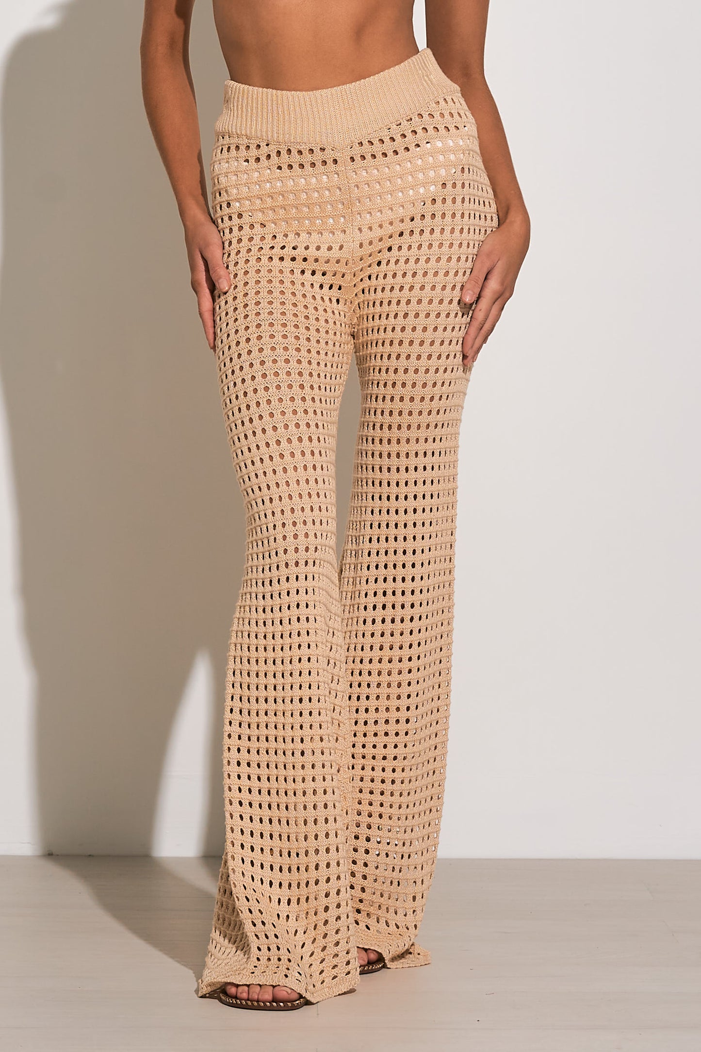 ELAN RESORT 24 ALL NATURAL CROCHET PANTS IN NATURAL