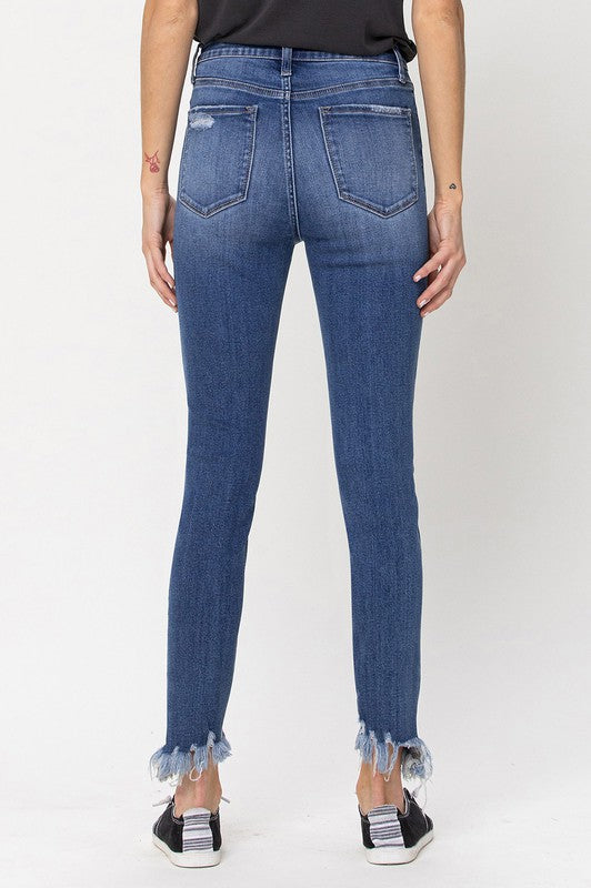 VERVET HIGH RISSE CROP SKINNY