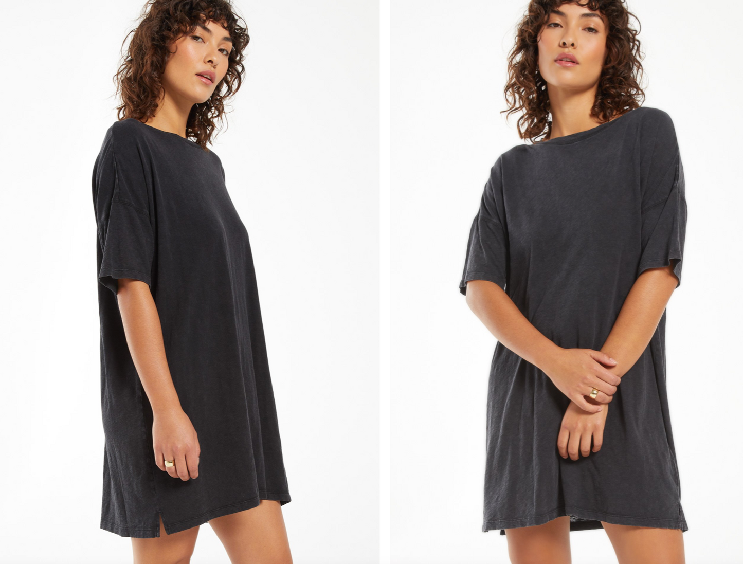 Z SUPPLY The Delta Slub Dress IN WASHED BLACK