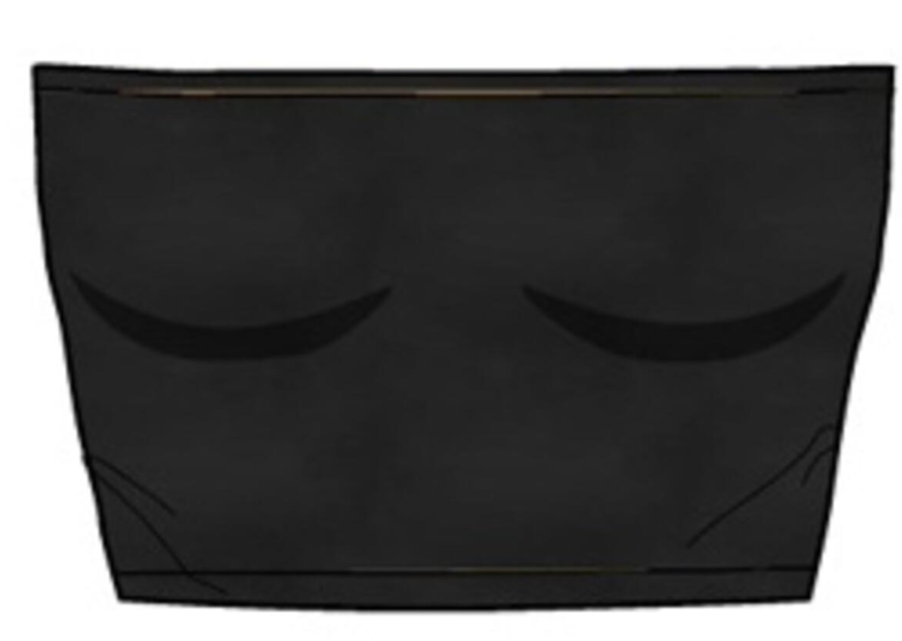 SUZETTE Velour 9" Tube Top IN BLACK