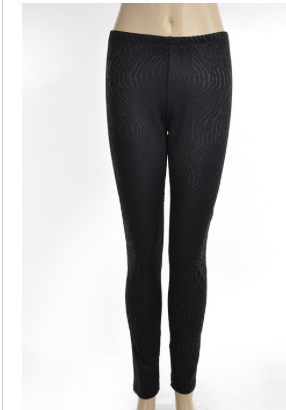 ZEBRA PRINT EMBOSSED LEGGINGS
