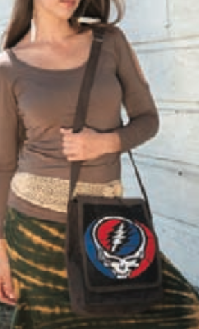 GRATEFUL DEAD FAUX SUEDE PATCH BAG