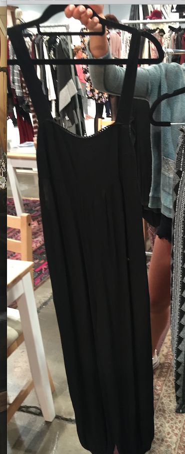 BLACK TIE BACK JUMPSUIT