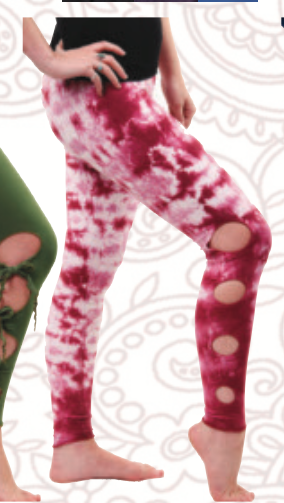 TYE DYE CIRCLE CUT OUT LEGGINGS