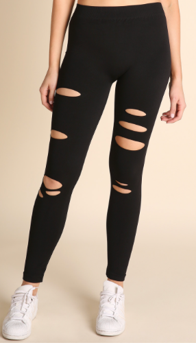 Nikibiki distressed leggings 2025