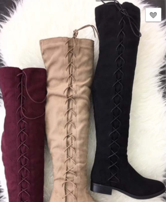 BLACK LACE BOOTS
