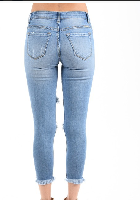 KANCAN SHREDDED JEAN