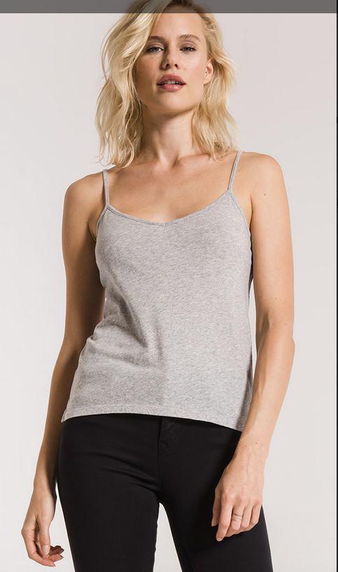 Z SUPPLY THE PERFECT CAMI IN BLACK , WHITE AND GREY