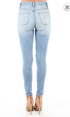 KAN CAN GEMMA MID RISE SUPER SKINNY JEAN