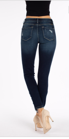 KAN CAN MID RISE SUPER SKINNY JEANS KC8373D