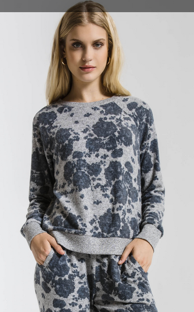 Z SUPPLY THE MARLED FLORAL PULLOVER