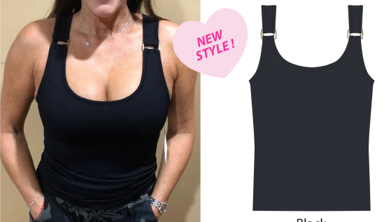 SUZETTE BUCKLE STRAP TANK IN BLACK