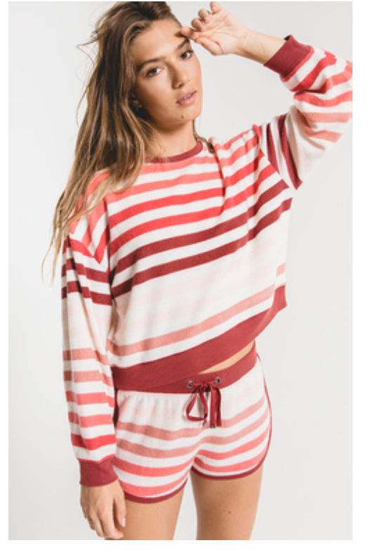 Z SUPPLY THE RAINBOW STRIPE PULLOVER