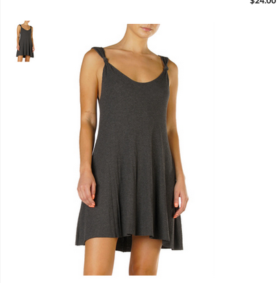 ELAN S20 GREY MIDI DRESS