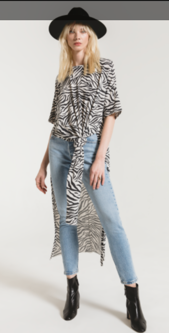 Z SUPPLY THE ZEBRA MAXI TEE