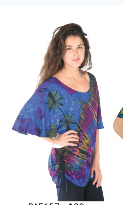 TYE DYE NALA SIDE CINCH TOP ONE SIZE