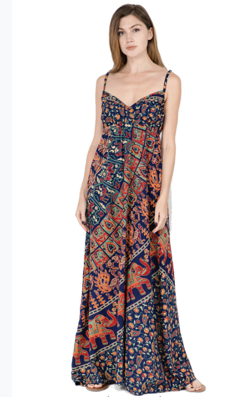 PRINT MAXI DRESS