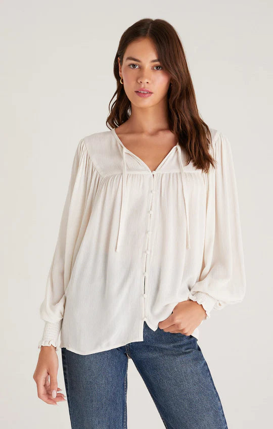 Z SUPPLY MIRIAM TOP IN SANDSTONE