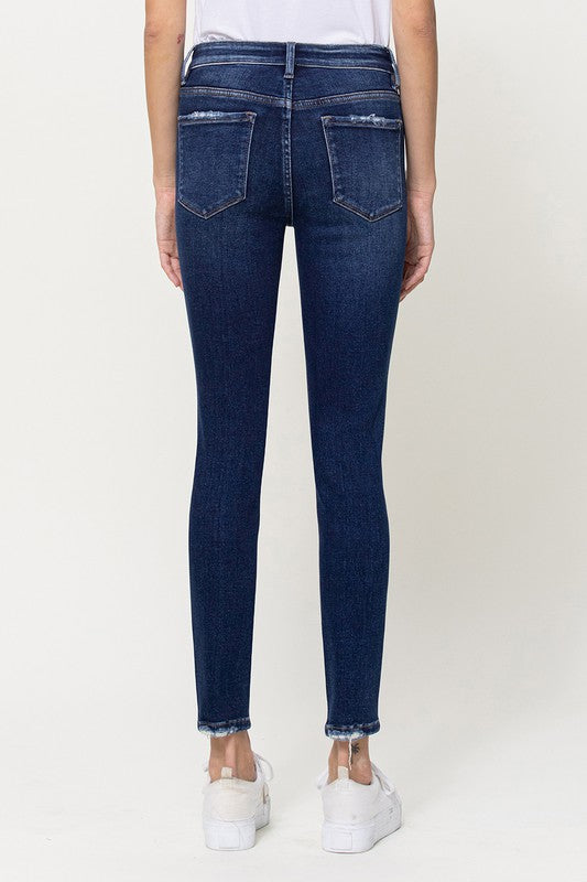 VERVET MID RISE CROP FAMOUS SKINNY