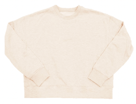 SUZETTE Cloud Crew Neck Sweatshirt IN  SUGAR