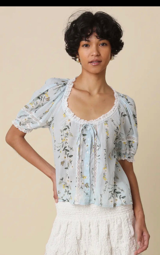 MaraBell tie front blouse