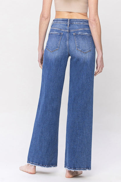 VERVET HIGH RISE TROUSER WIDE LEG JEANS