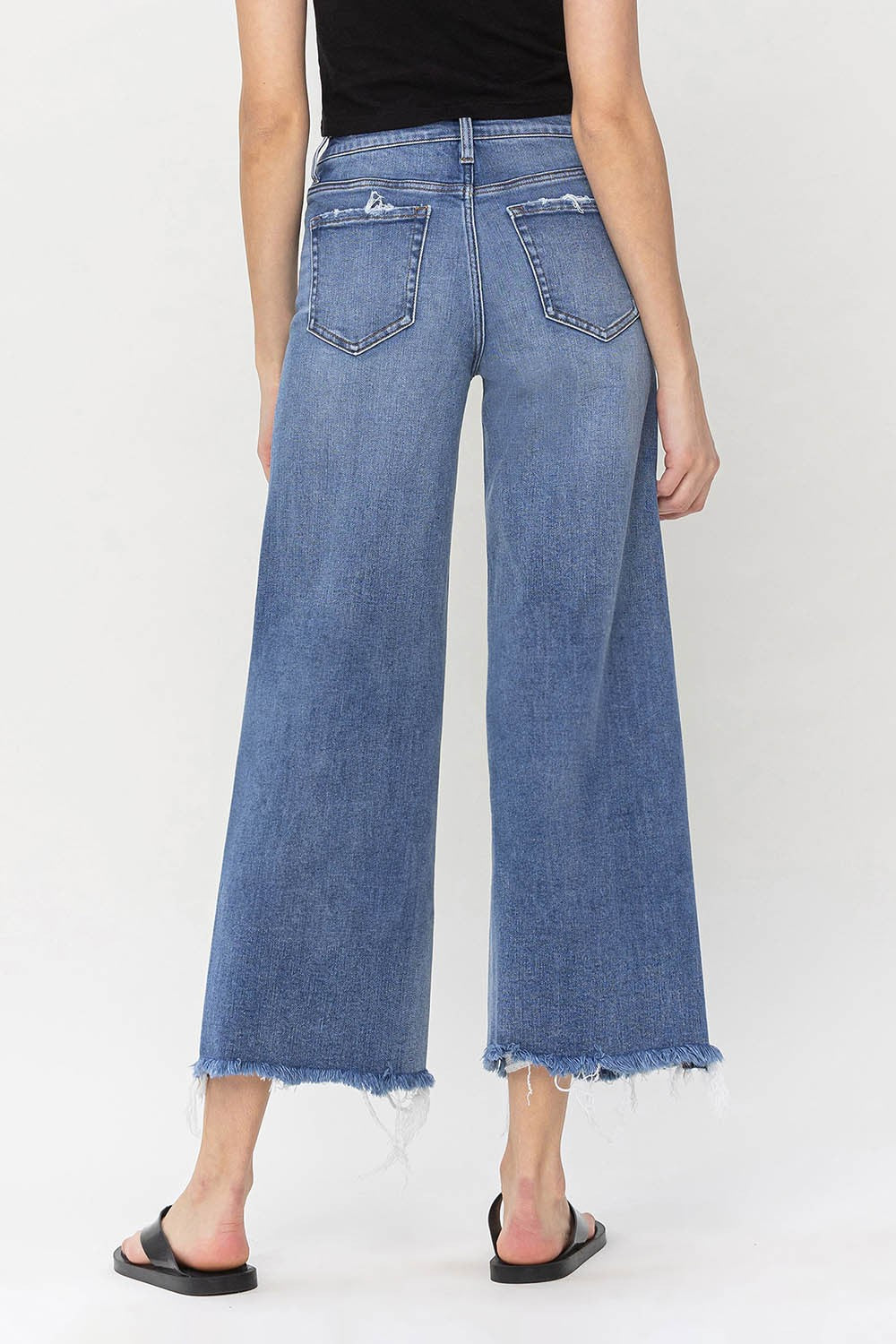 FLYING MONKEY HIGH RISE WIDE LEG JEANS