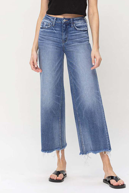 FLYING MONKEY HIGH RISE WIDE LEG JEANS