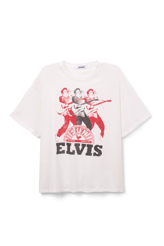 SUN RECORDS X ELVIS REPEAT OS TEE