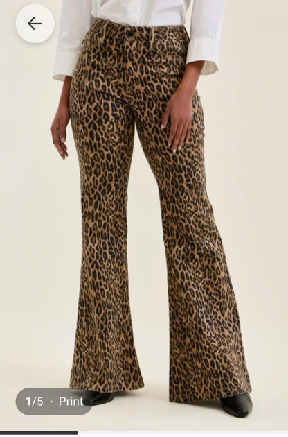Judy blue midrise Jacqueline flair leopard Jean￼