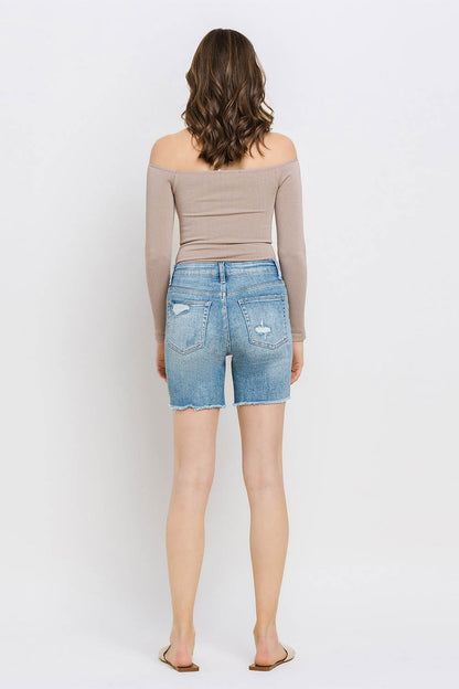 VERVET HIGH RISE MIDI SHORTS V2876