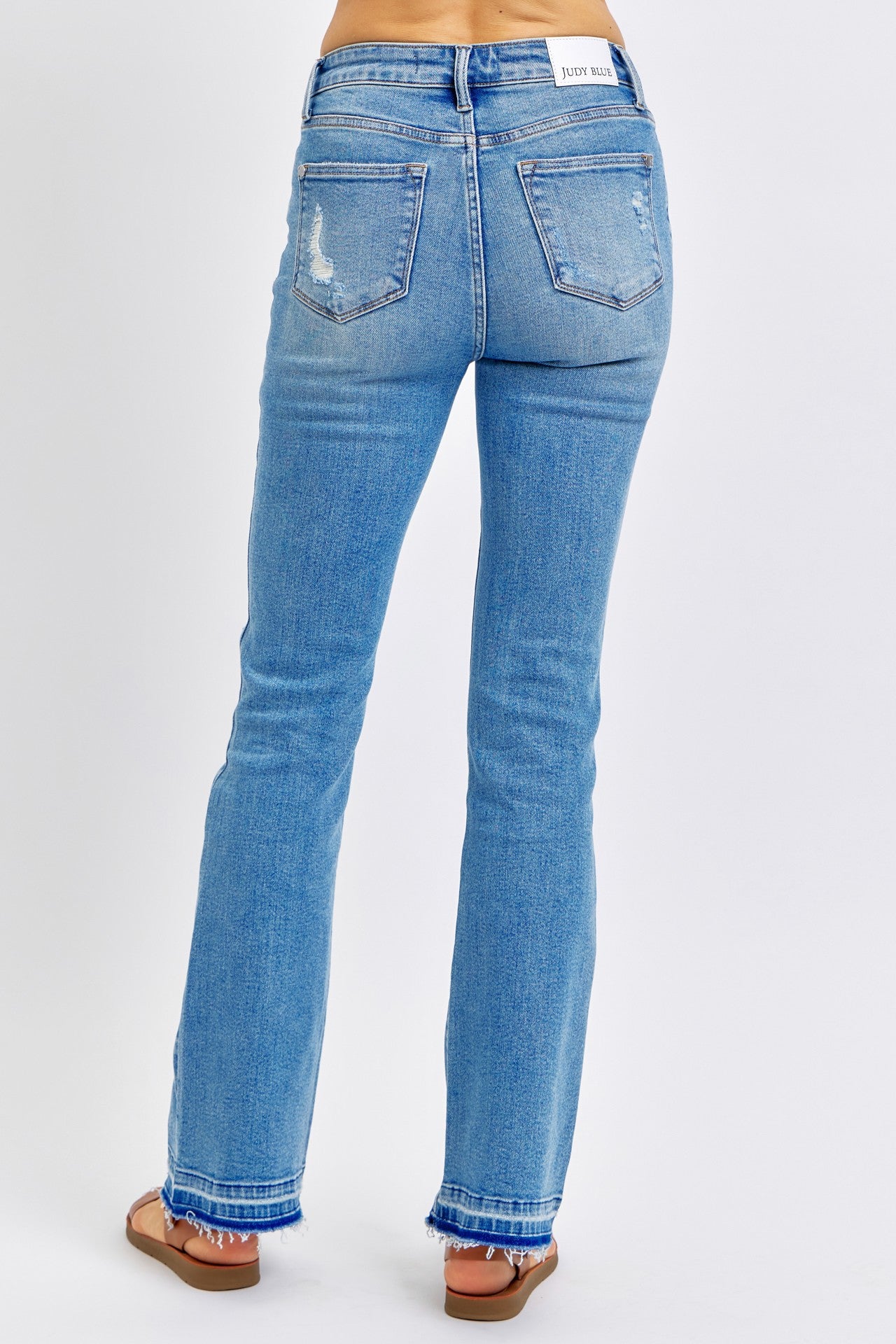 JUDY BLUE MR Destroy & Released Hem Bootcut