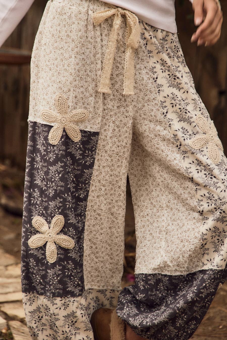 Flower Print Bubble Pants