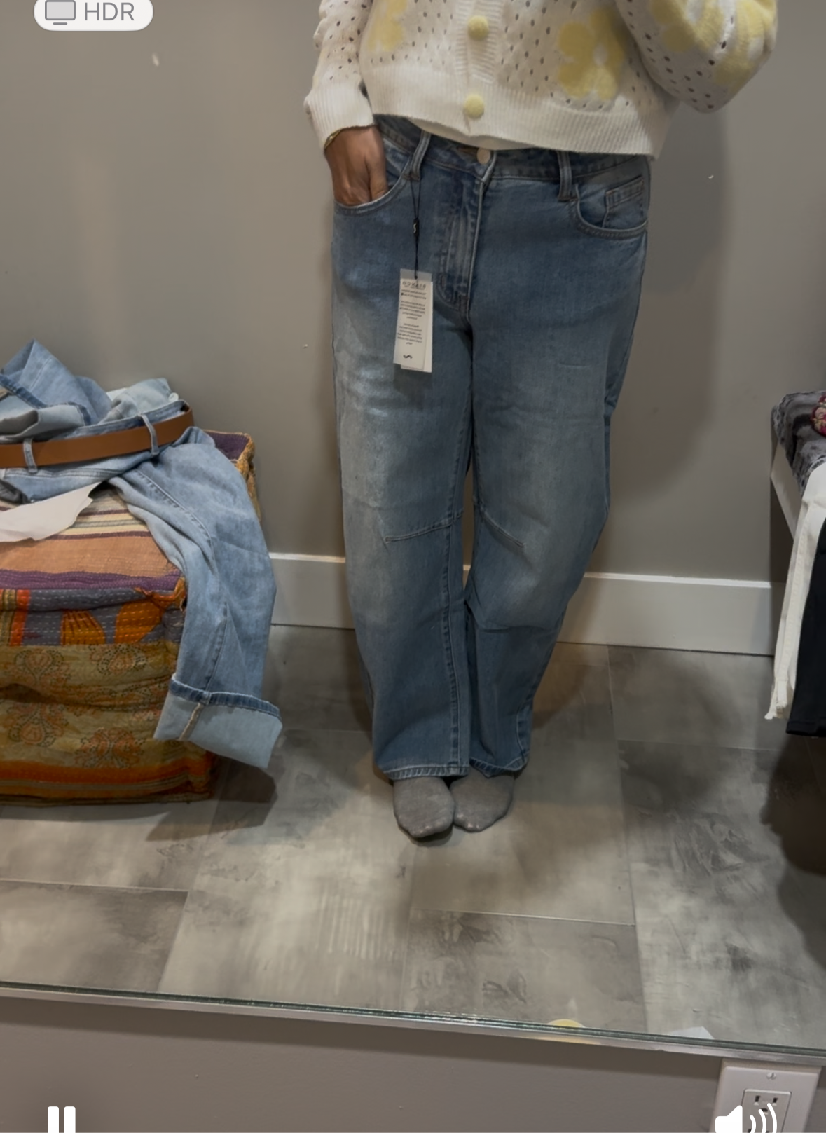 BIANCO BARREL JEANS