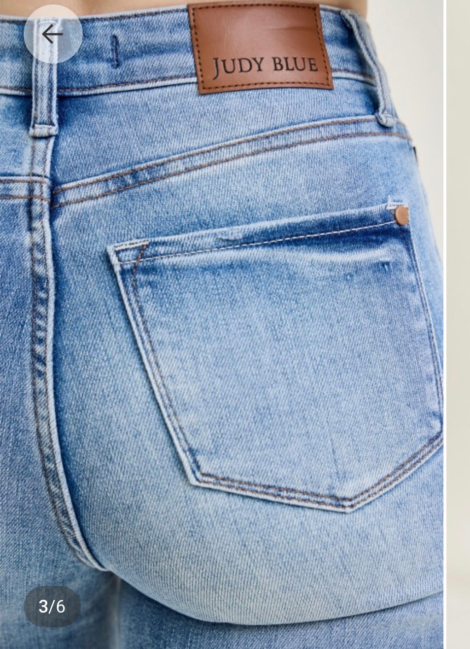 Judy blue high waist tummy control straight leg, jean