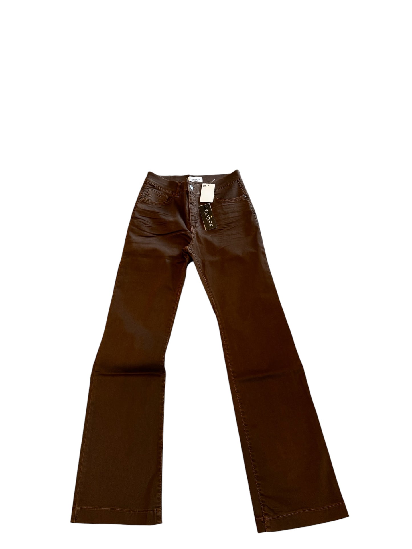 BIANCO BROWN DISTRESSED JEANS