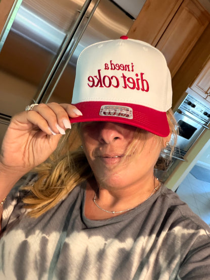 DIET COKE EMBROIDERED TRUCKER HAT