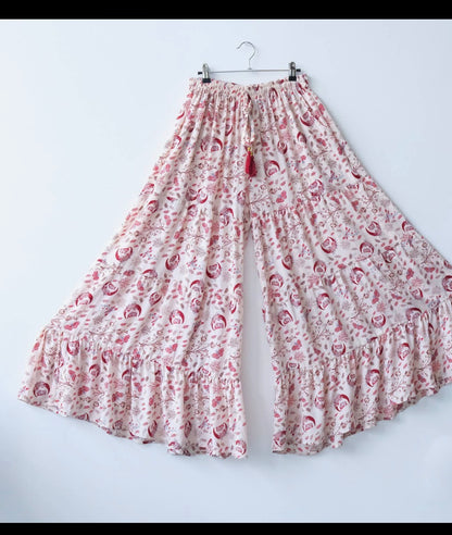 FLOWY CELESTIAL BOHO WITCH PANTS o/s