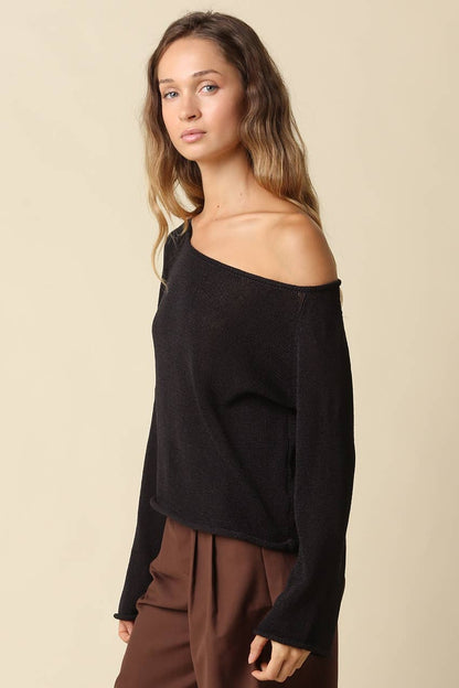 Laurel One Shoulder Knit Top