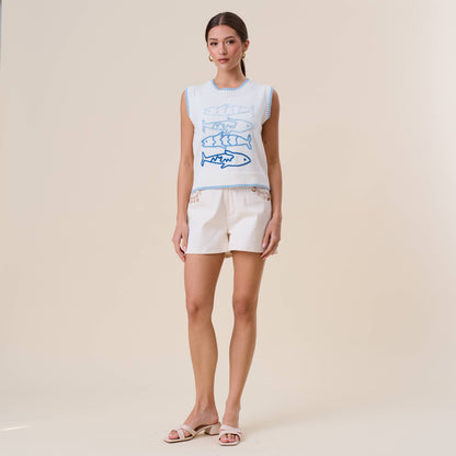 Sardine embroidered sweater