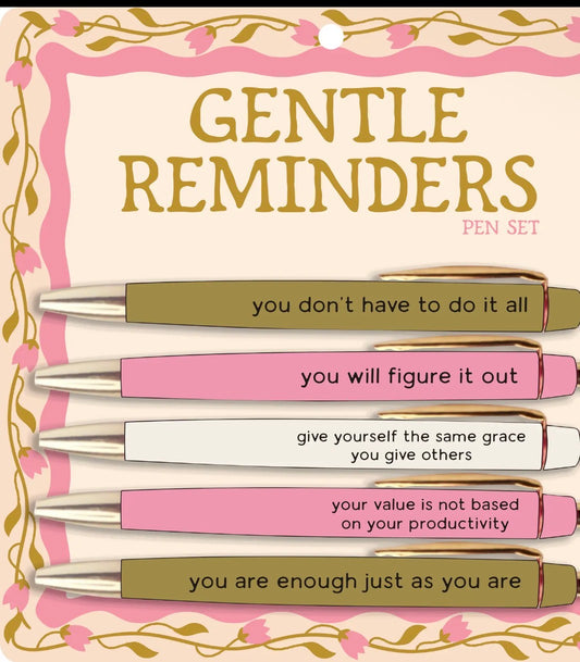 GENTLE REMINDERS PEN SET