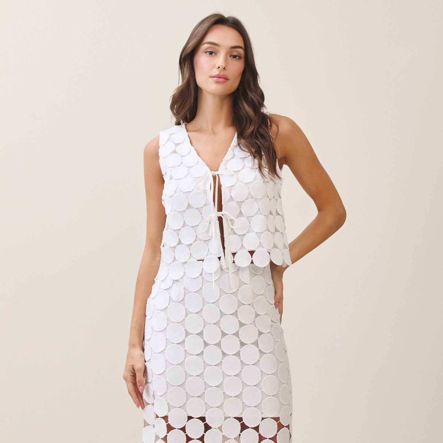 Circle crochet top