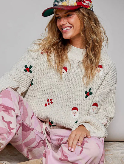 UGLY CHRISTMAS SWEATER COZY CHENILLE TOP